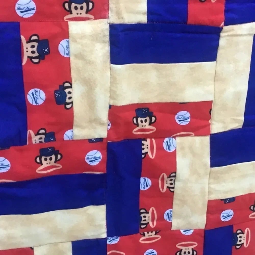 NWT. Hand Crafted Baseball Monkeys Quilt!
